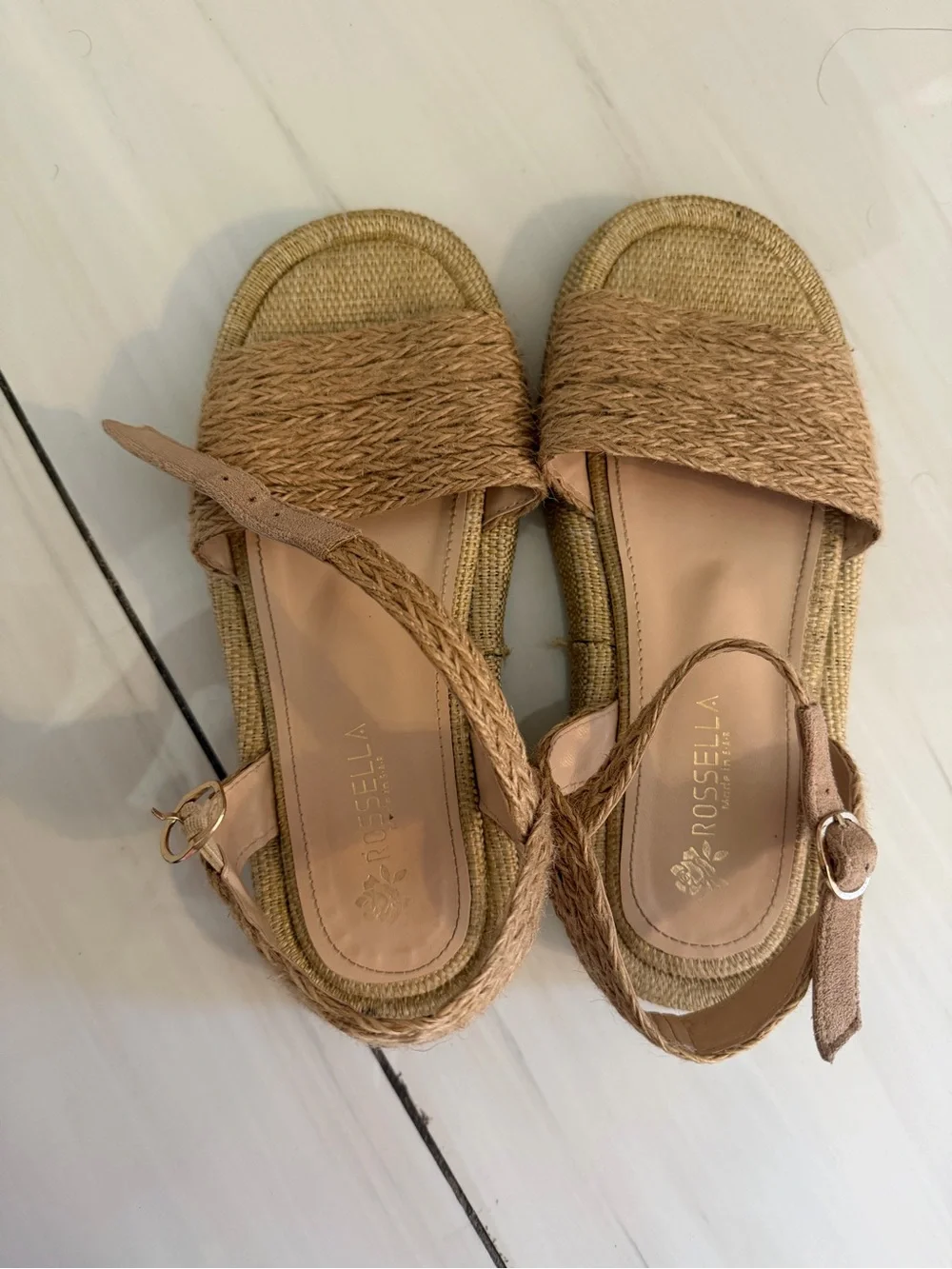 Rossella Tan Braided Espadrille Slingbacks